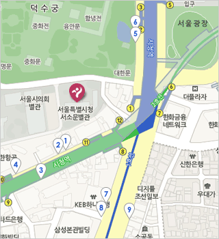 버스 정류장 위치